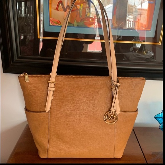 Michael Kors Acorn LargeEast West Top Zip Tote NWT